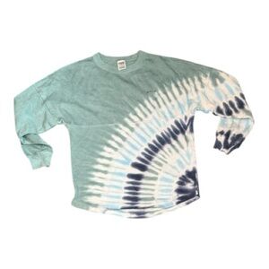 PINK Victoria's Secret Oversized Varsity Tie Dye Crewneck Sweatshirt XS